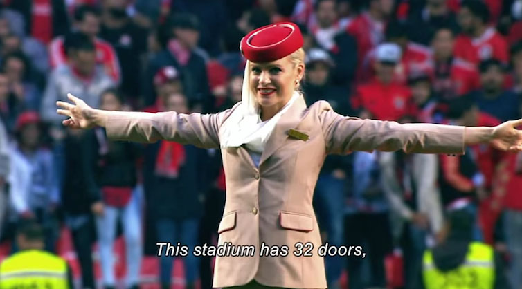 Emirates stewardess Benfica
