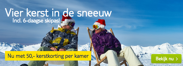 50 euro korting wintersport tijdens kerst bij Arke